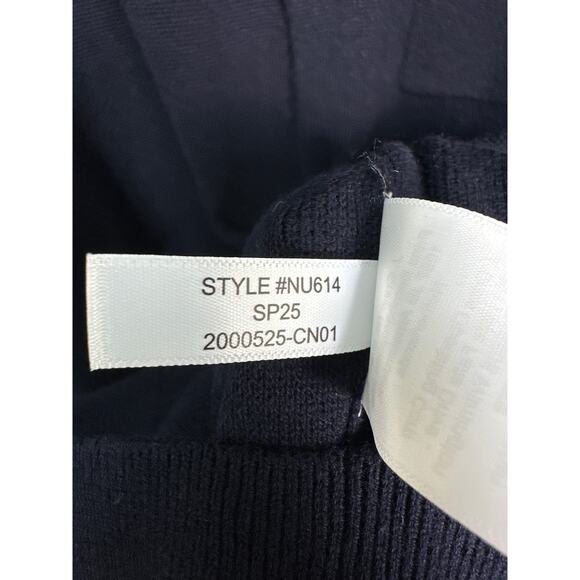 Madewell NWOT Men’s Navy Blue Half Milano Stitch Collared Cardigan size XL - Picture 6 of 8